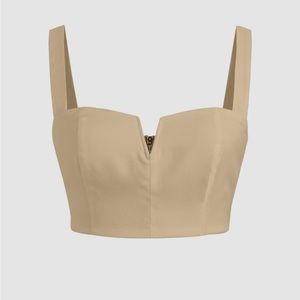 CIDER tan corset top